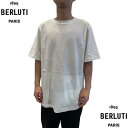 BERLUTI ベルルッティ 半袖Tシャツ メンズ カットソー スクリット コットン クルーネック ホワイト R28JRS156 JAEK(001) 000 (...