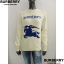 BURBERRY バーバリー セーター レディース ニット ウール カシミヤ ブランドロゴ 馬上の騎士 アイボリー 8103045 B9352 (R176000...