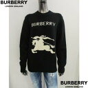BURBERRY バーバリー セーター レディース ニット ウール カシミヤ ブランドロゴ 馬上の騎士 ブラック 8103048 A1189 (R176000)...