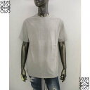 LOEWE ロエベ 半袖Tシャツ メンズ ブランドロゴパッチ Lモノグラム コットン クルーネック ライトグレー H526Y22XBN 1130 (R94600...