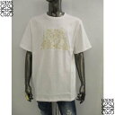 LOEWE ロエベ 半袖Tシャツ メンズ アート Lモノグラム コットン クルーネック ホワイト H526Y22XC5 2100 (R100100) BJ521...