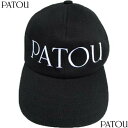 PATOU パトゥ 帽子 キャップ レディース ユニセックス可 ブランドロゴ コットン ブラック AC0400132 999B (R42900) 521 202...