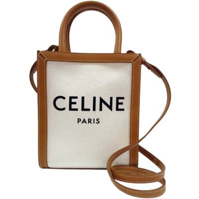 CELINE セリーヌ ショルダーバッグ レディース 鞄 ハンドバッグ ミニ ブランドロゴ レザー キャンバス ベージュ 19330 2BNZ 02NT (R217800) ET521 2025年春夏新作 【送料無料】 【smtb-TK】