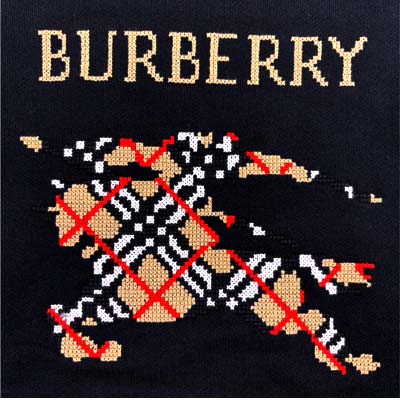 BURBERRY バーバリー パーカー レディース スウェット ブランドロゴ ノバァチェック 馬上の騎士 EKD クロスステッチ guts-10036879 ガッツ ブランドショップ サンプル画像3
