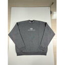 BALENCIAGA バレンシアガ トレーナー メンズ スウェット ユニセックス ブランドロゴ BBロゴ リブ オーバーサイズ グレー 818422 T3368...