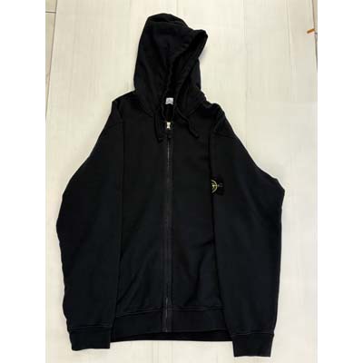 STONE ISLAND ストーンアイランド パーカー メンズ スウェット フーディ ブランドロゴ ジップアップ コンパス ガーメントダイ ブラック K2S156100067 S0A20 C0029 (R75900/R81400) BJ522 新作 【送料無料】