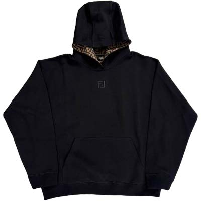 FENDI パーカー　ブラック FENDI（フェンディ）パーカー 黒 サイズ:M メンズ/2200455609027