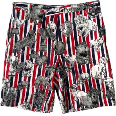 Cotton Pants - THOM BROWNE トムブラウン ハーフパンツ メンズ HECTOR ドッグ柄 トリコロール チノショートパンツ コットン100% マルチカラー MTU352U-F1124-960 (R183700) COLOG621 新作 【送料無料】