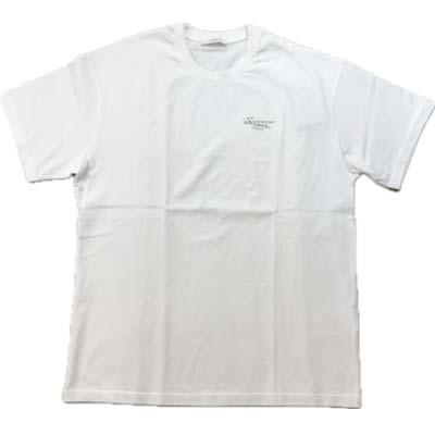 樂天商城 - GIVENCHY ジバンシー 半袖Tシャツ メンズ スタンプロゴプリント クルーネック コットン100% ホワイト BM71NK3YSA-100 (R92400) COLOG621 新作 【送料無料】