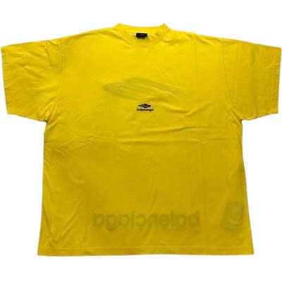 Rakuten - BALENCIAGA バレンシアガ 半袖Tシャツ メンズ 3B Sports Icon ロゴ刺繍 クルーネック コットン イエロー 850345TTVK57440 (R103400) MENGO621 新作 【送料無料】