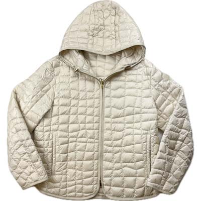 MONCLER モンクレール ダウンジャケット レディース EGLANTIER レザーロゴワッペン ショート丈 ナイロン ライトベージュ L10931A00122597YF20N (R346500) GROP621 新作 【送料無料】