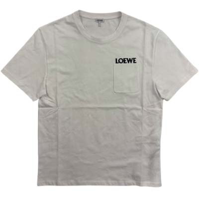 樂天商城 - LOEWE ロエベ 半袖Tシャツ メンズ ブランドロゴ 胸ポケット コットン ホワイト H526Y22XDE 2100 (R85800) GB621 新作 【送料無料】