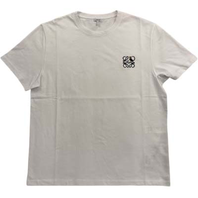 LOEWE ロエベ 半袖Tシャツ メンズ 4Lアナグラムロゴ 猫モチーフ ルイス・ウェイン コットン ホワイト H526Y22XD2 2100 (R85800) GB621 新作 【送料無料】