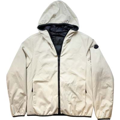 乐天商城 - MONCLER モンクレール ダウンジャケット メンズ ALTAIR ロゴワッペン ジップアップ ジップポケット ライトベージュ L10911A00022539DK216 (R283800) BJ621 新作 【送料無料】
