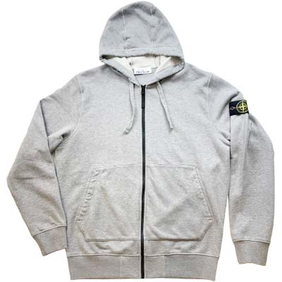 乐天商城 - STONE ISLAND ストーンアイランド スウェットパーカー メンズ コンパスロゴパッチ ジップアップ フーデッド メランジ グレー L1S156100061S0M51V0M64 (R72600) BJ621 新作 【送料無料】