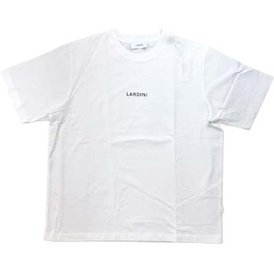 樂天商城 - LARDINI ラルディーニ Tシャツ メンズ 半袖 フロントロゴプリント コットン ホワイト CNLTMC70CN64052B100 (R42900) COLOG621 新作 【送料無料】
