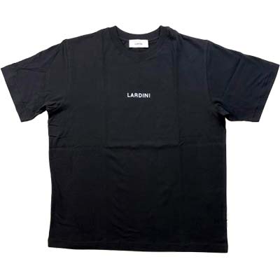 Rakuten - LARDINI ラルディーニ Tシャツ メンズ 半袖 フロントロゴプリント コットン ブラック CNLTMC70CN64052B999 (R42900) COLOG621 新作 【送料無料】