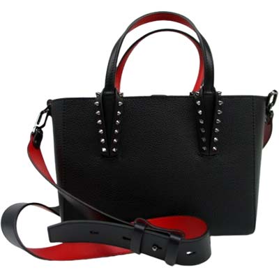 Rakuten - Christian Louboutin クリスチャンルブタン トートバッグ ユニセックス CABATA カバタ スタッズ ミニトートバッグ ブラック 3255086B078 (R211200) MENGO621 新作 【送料無料】