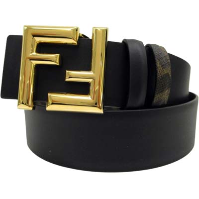 乐天商城 - FENDI フェンディ ベルト メンズ FFバックル リバーシブル レザーベルト FFモチーフ ブラック 7C0488AFF2F1A94 (R78100) MENGO621 新作 【送料無料】