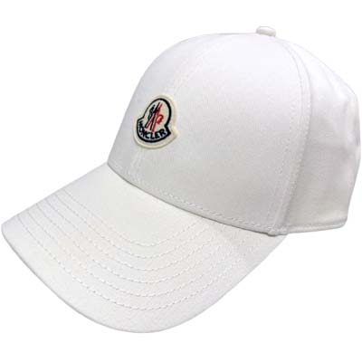 Rakuten - MONCLER モンクレール キャップ ユニセックス ロゴパッチ ロゴ刺繍 ベースボールキャップ ホワイト L10913B0004804863036 (R60500) BJ621 新作 【送料無料】