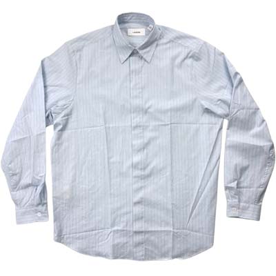 樂天商城 - LARDINI ラルディーニ 長袖シャツ メンズ ストライプ フライフロント カジュアルシャツ ライトブルー PAFLYNN PAC1998 810NE (R69300) COLOG621 新作 【送料無料】