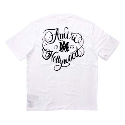 Rakuten - AMIRI アミリ Tシャツ メンズ 半袖 MAロゴ AMIRI HOLLYWOODロゴ ホワイト AMTOJR1009-100 (R74800) GB621 新作 【送料無料】