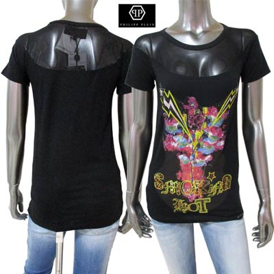 եåץץ쥤 PHILIPP PLEIN ǥ ȥåץ T Ⱦµ  ᥿ץ졼ȡsmoking hot饤󥹥ȡǥʬ롼ǥ󥫥åȥ SS14 CW340290 02WA14S (R78800)̵ۡsmtb-TK