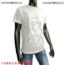 エンポリオアルマーニ EMPORIO ARMANI メンズ トップス 半袖 Tシャツ グラフィティ モザイク柄ホワイトコットンTシャツ 白 色違い(ブラック)あり R1T17J R1Z2J 100 15S (R32900) 【送料無料】【smtb-TK】