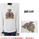 【訳あり・黄ばみアリ】ジャストカバリ(JUST CAVALLi) メンズ トップス Tシャツ ロングTシャツ ハイネック ※訳あり黄ばみあり フロント部分 ロゴ...