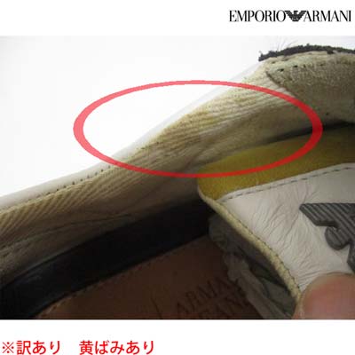 アルマーニジーンズ(ARMANI JEANS) メンズ 靴 スニーカー ※訳あり黄ばみ汚れ有 シ...