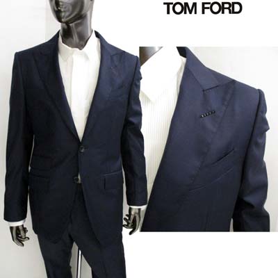 トムフォード TOM FORD メンズ スーツ セットアップ ジャケット パンツ ビジネス 2つボタン マルチポケット付きウールセットアップスーツ ネイビー PHOTO/94 21YL4C 911R58 (R529200) 【送料無料】【smtb-tk】 71A