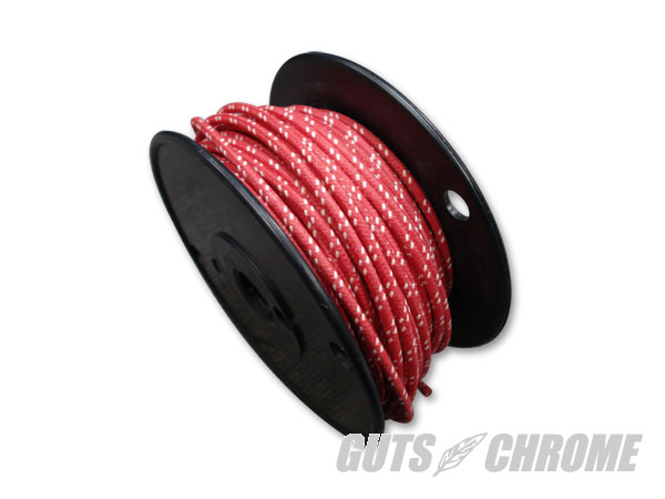 AM-069R★　クロスカバーワイヤー16ゲージ 赤X白 1ロール