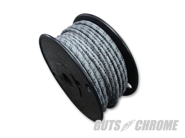 AM-072R★　クロスカバーワイヤー16ゲージ 灰X黒 1ロール