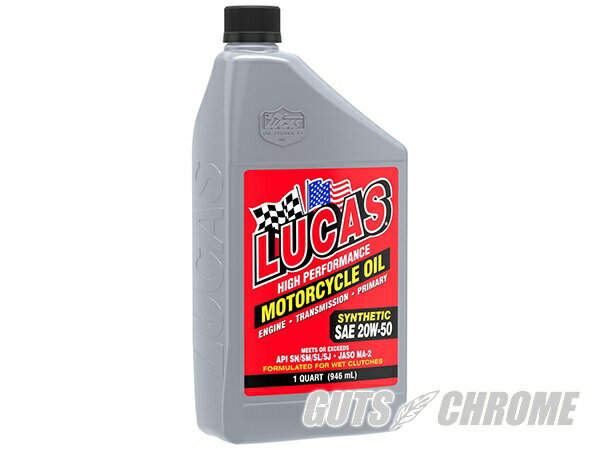 L10702 ●LUCAS 20W50 シンセティックエンジンオイル 20w-50