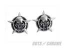 クーポン10%対象6/1(日)19時まで 【取寄】48-1621 スカル ON スター ライセンスプレート タッパー セット All models