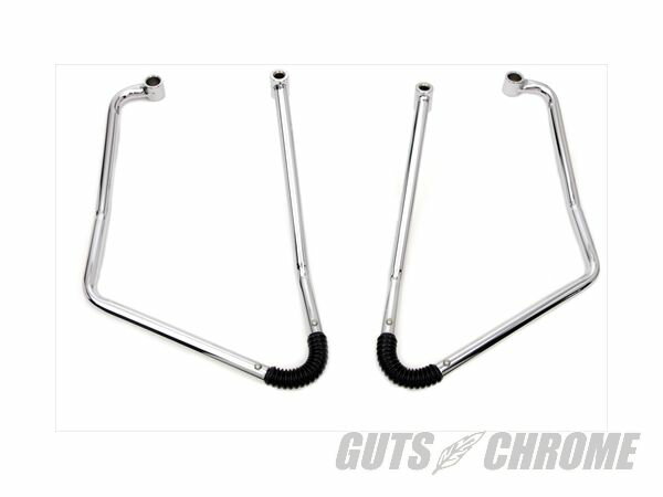 【取寄】49-0889　サドルバッグ サポート セット, クローム 汎用品