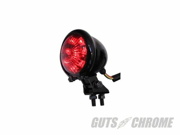【取寄】33-1527　ブラック テールランプ, ラウンド, LED 汎用品