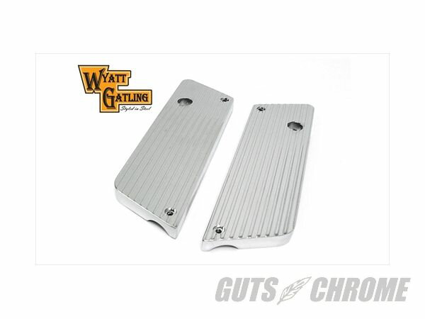 【取寄】42-0180　サドルバッグ ラッチ カバーキット, クローム FLT 1992-2013