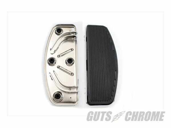 【取寄】27-0992 ドライバー フットボードセット クローム 'D' シェイプ