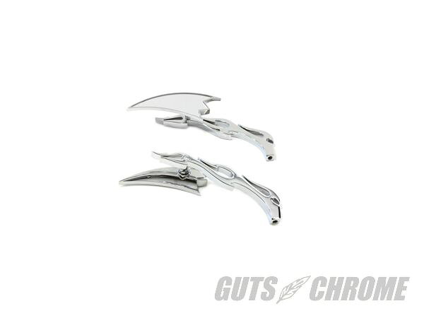 樂天商城 - 【取寄】34-0152 クレセント ミラー　セット ビレット フレイム ステム付