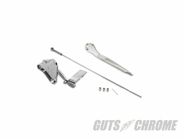【取寄】22-0703 ジョッキー シフター コントール キット, クローム FL 1952-1978