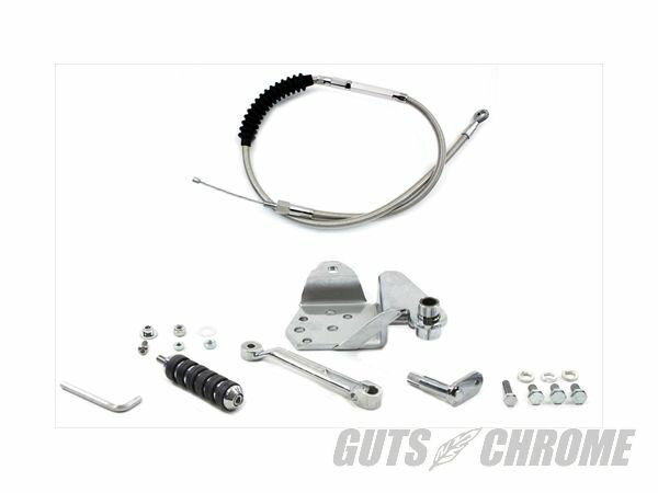 【取寄】(2-3週間）22-0952 ジョッキー シフター コントール キット, クローム, FXST 1986-1999FLST 1986-1999