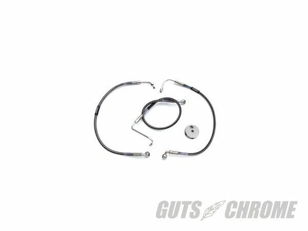 【取寄】23-8731 ラッセル フロント ブレーキ ホース,ステンレス スティール FLT 1984-1998FLHT 1984-2003