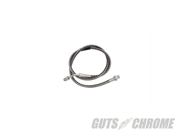 【取寄】23-8915 ラッセル リア ブレーキ ホース, ステンレス スティール FX 1973-1977 for fitting フォワード FXST style コントロール assemblies