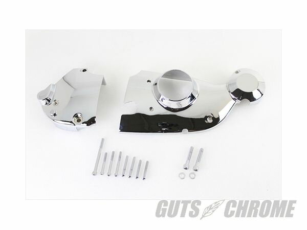 【取寄】(2-3週間）42-0898 クローム カム スプロケット カバー キット XL 1971-1976