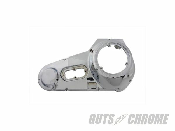 【取寄】(2-3週間）43-0201 アウター プライマリー カバー, クローム FLH 1970-1984