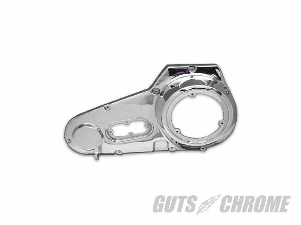 【取寄】(2-3週間）43-0458 アウター プライマリー カバー, クローム, 9-ホール FLH 1970-1984