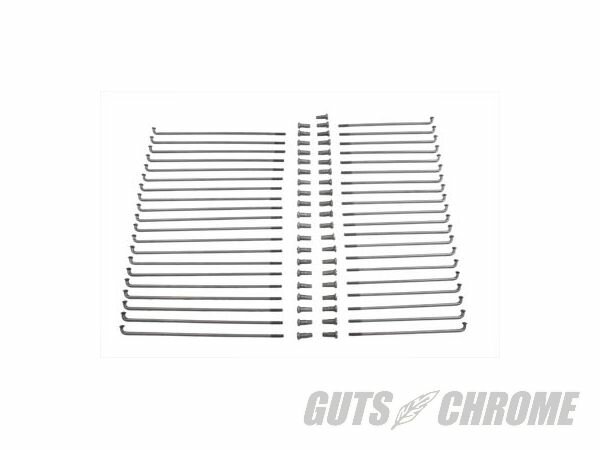 【取寄】45-0697 18” フロント スポークキット, ステンレス スティール WL 1938-1952