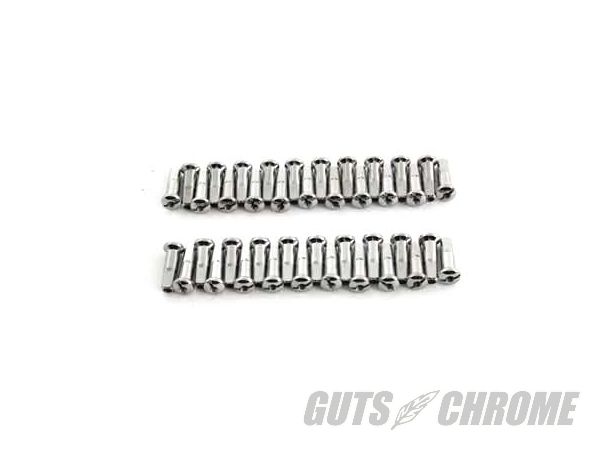 【取寄】45-0781 スポーク ニップルセット, クローム Front or Rear
