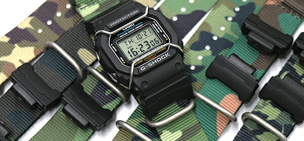 G-SHOCK Gショック カスタム 互換 ベルト NATO ナイロン カモフラージュ gs-b9